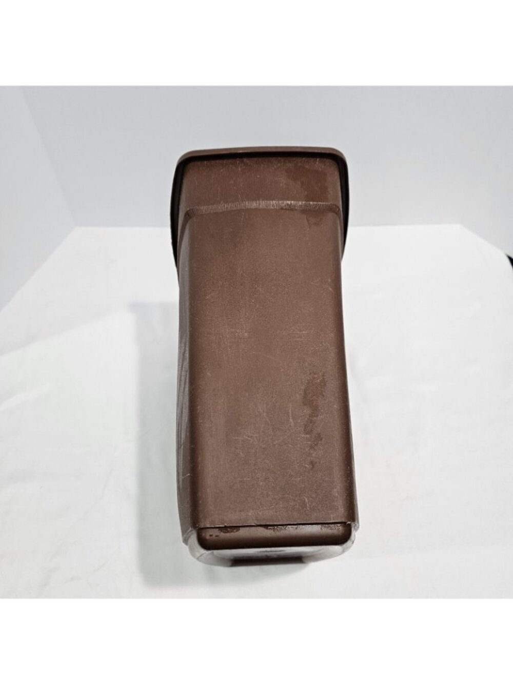 MCM Mushroom Trash Can Brown and Gold Vintage Waste Basket - Picture 7 of 10